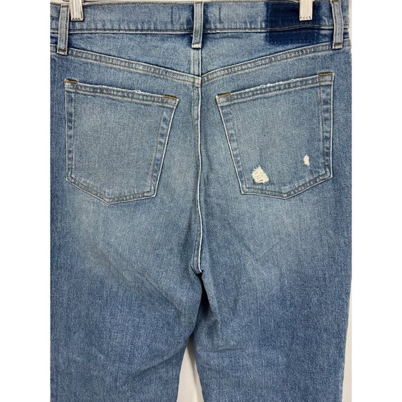 Abercrombie Fitch Womens 90s Straight Ultra High Rise Jean Size 12 Short 31 EUC - Picture 5 of 8